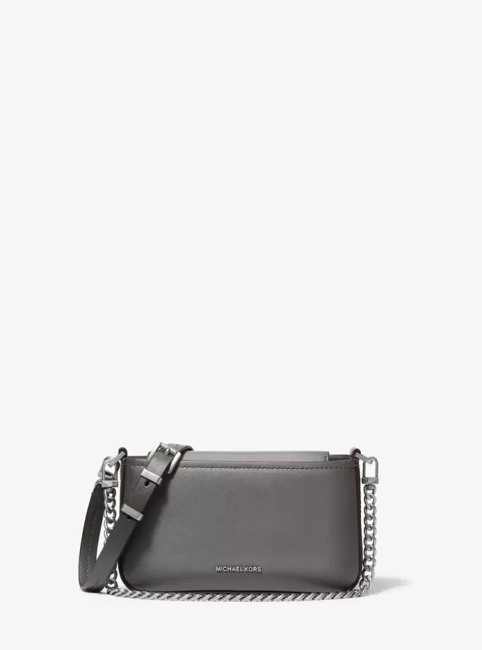 Bolso bandolera convertible pequeño Bryant de piel bruñida