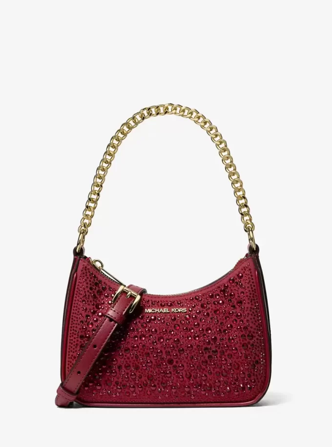 Bolso bandolera convertible pequeño con adornos Jet Set Bolso bandolera convertible pequeño con adornos Jet Set