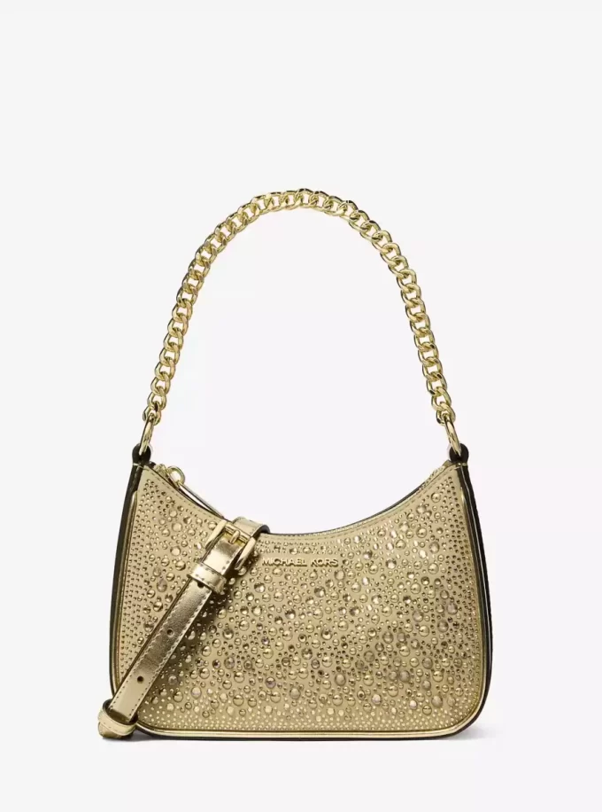 Bolso bandolera convertible pequeño con adornos Jet Set Bolso bandolera convertible pequeño con adornos Jet Set
