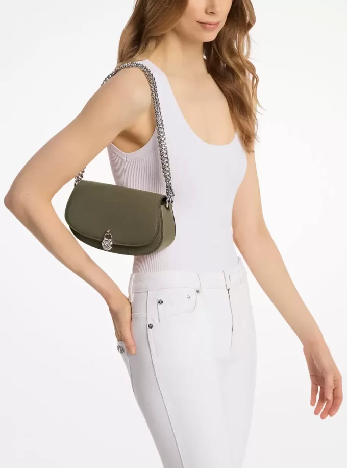 Bolso bandolera convertible pequeño de piel Mila Bolso bandolera convertible pequeño de piel Mila