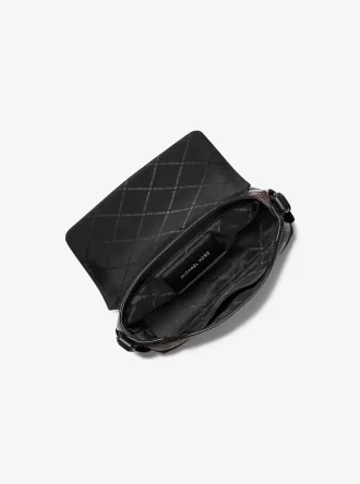 Bolso bandolera Cyrus pequeño con relieve de serpiente