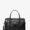 Bolso bandolera de lona Jet Set Medium Patent Logo Rebossed Bolso bandolera de lona Jet Set Medium Patent Logo Rebossed