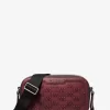 Bolso bandolera de piel bruñida con el logotipo de Hudson en relieve Bolso bandolera de piel bruñida con el logotipo de Hudson en relieve