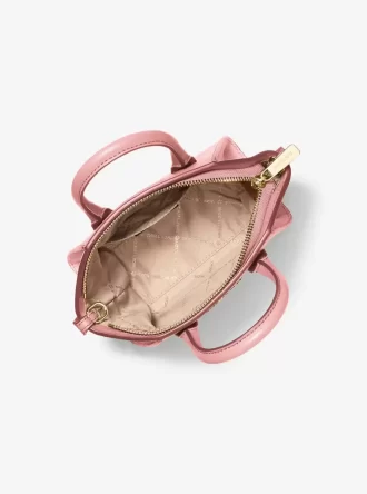Bolso bandolera extra pequeño Avril de piel y ante