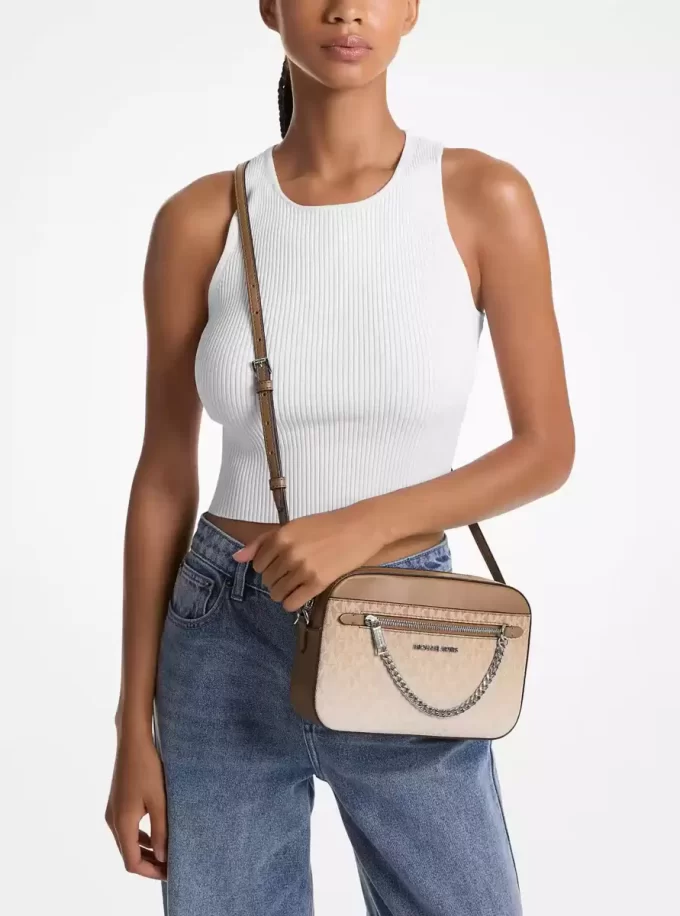 Bolso bandolera grande con logo de la firma Jet Set Ombré Bolso bandolera grande con logo de la firma Jet Set Ombré