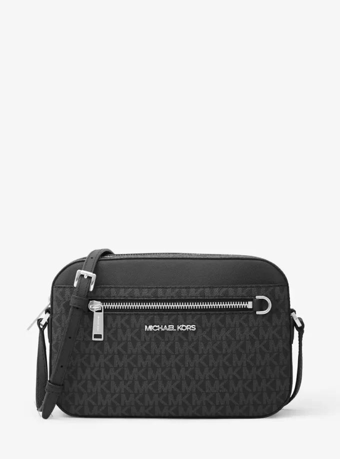 Bolso bandolera grande con logotipo Jet Set Bolso bandolera grande con logotipo Jet Set