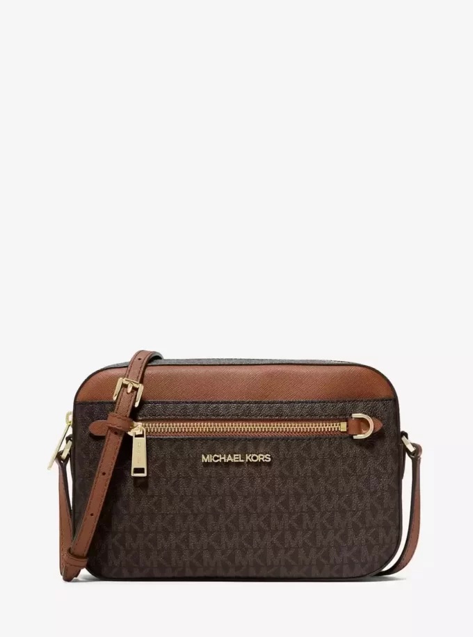 Bolso bandolera grande con logotipo Jet Set Bolso bandolera grande con logotipo Jet Set