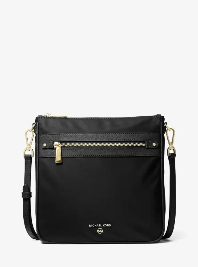 Bolso bandolera grande de gabardina de nailon Jet Set Bolso bandolera grande de gabardina de nailon Jet Set