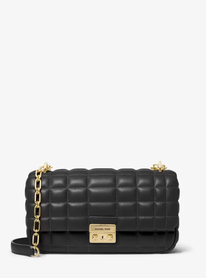 Bolso bandolera grande de piel acolchada Tribeca Bolso bandolera grande de piel acolchada Tribeca