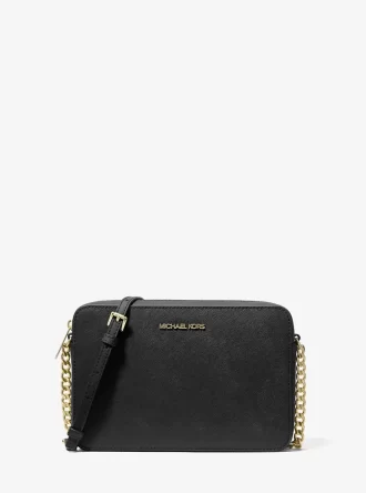 Bolso bandolera grande Jet Set de piel saffiano