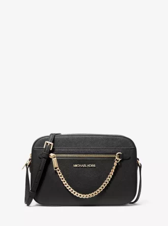 Bolso bandolera grande Jet Set de piel saffiano