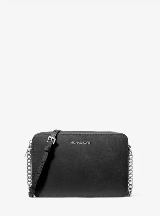Bolso bandolera grande Jet Set de piel saffiano