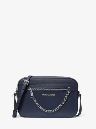 Bolso bandolera grande Jet Set de piel saffiano