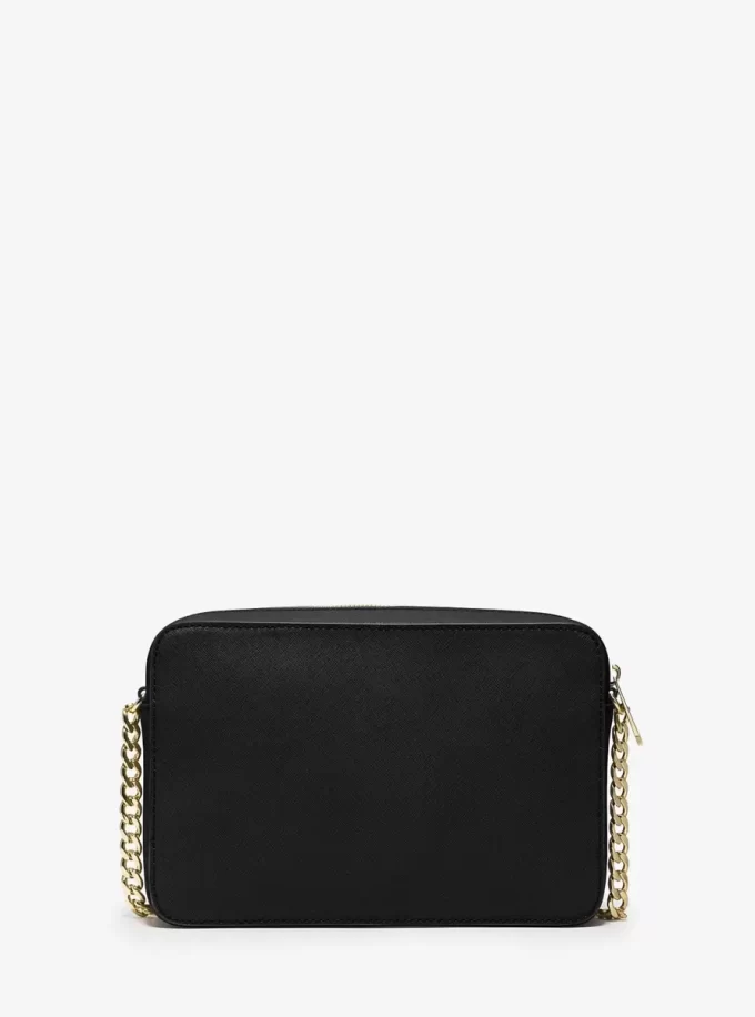 Bolso bandolera grande Jet Set de piel saffiano