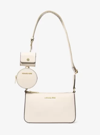 Bolso bandolera Jet Set de piel saffiano con funda para Apple Airpods Pro