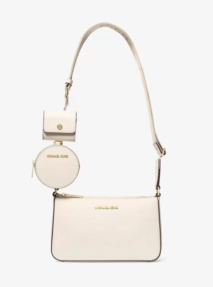 Bolso bandolera Jet Set de piel saffiano con funda para Apple Airpods Pro