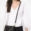 Bolso bandolera Jet Set mediano de piel saffiano
