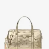 Bolso bandolera Jet Set Medium con logotipo metálico grabado