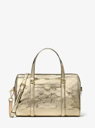 Bolso bandolera Jet Set Medium con logotipo metálico grabado