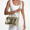 Bolso bandolera Jet Set Medium con logotipo metálico grabado