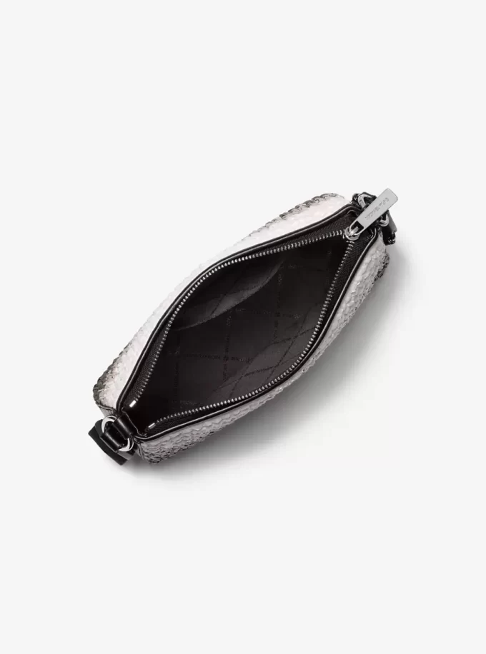 Bolso bandolera Jet Set pequeño de paja ombré con funda para Apple Airpods Pro®
