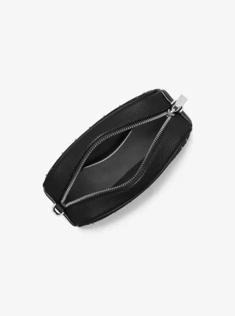 Bolso bandolera Jet Set pequeño para cámara de piel granulada con tachuelas