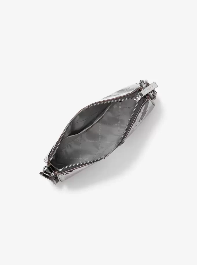 Bolso bandolera Jet Set Small con logotipo de patente grabado y estuche para Apple AirPods Pro®.