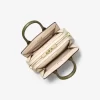 Bolso bandolera Laila extrapequeño de piel granulada con bloques de color Bolso bandolera Laila extrapequeño de piel granulada con bloques de color