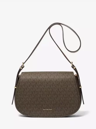 Bolso bandolera Lydia Medium con el logo de la firma