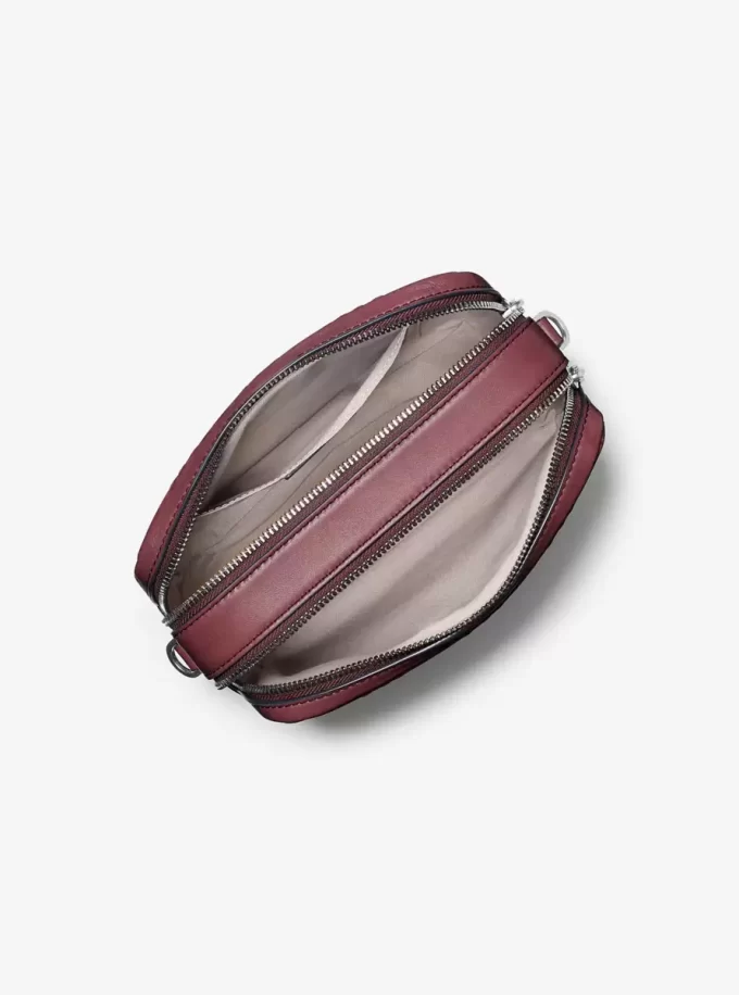 Bolso bandolera mediano Bryant para cámara de piel bruñida Bolso bandolera mediano Bryant para cámara de piel bruñida