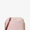 Bolso bandolera mediano con cúpula y logotipo de la firma Jet Set Travel