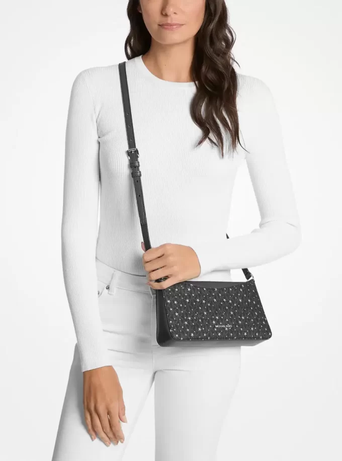Bolso bandolera mediano con el logotipo de la firma estampado de Arden