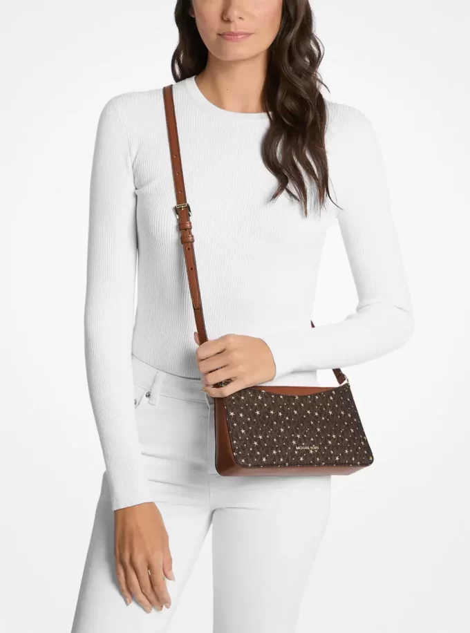 Bolso bandolera mediano con el logotipo de la firma estampado de Arden