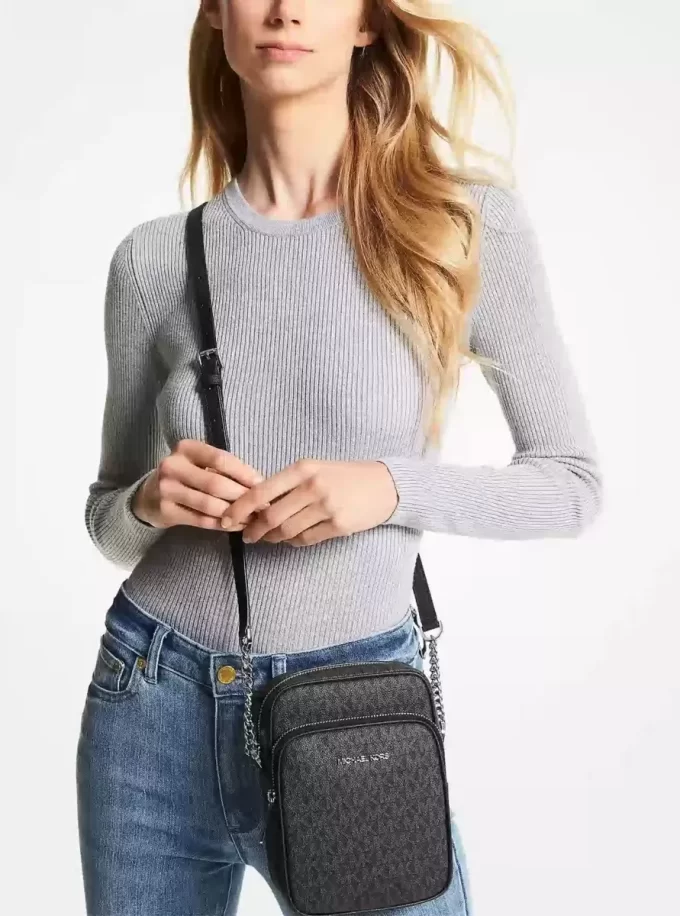 Bolso bandolera mediano con logo de Jet Set Travel