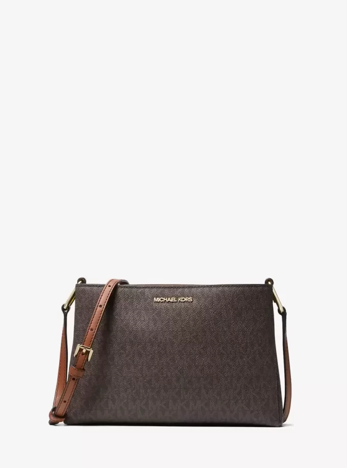 Bolso bandolera mediano con logotipo Trisha