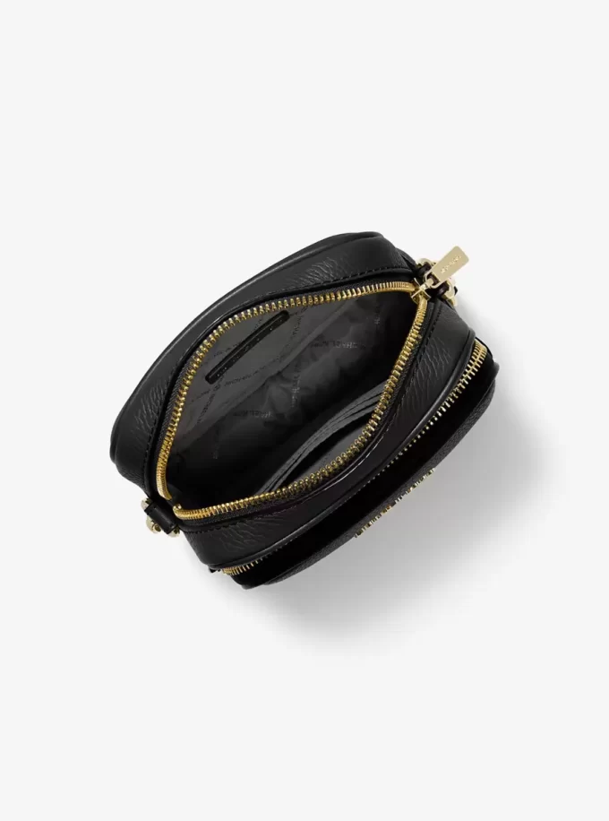 Bolso bandolera mediano de piel granulada Jet Set Travel