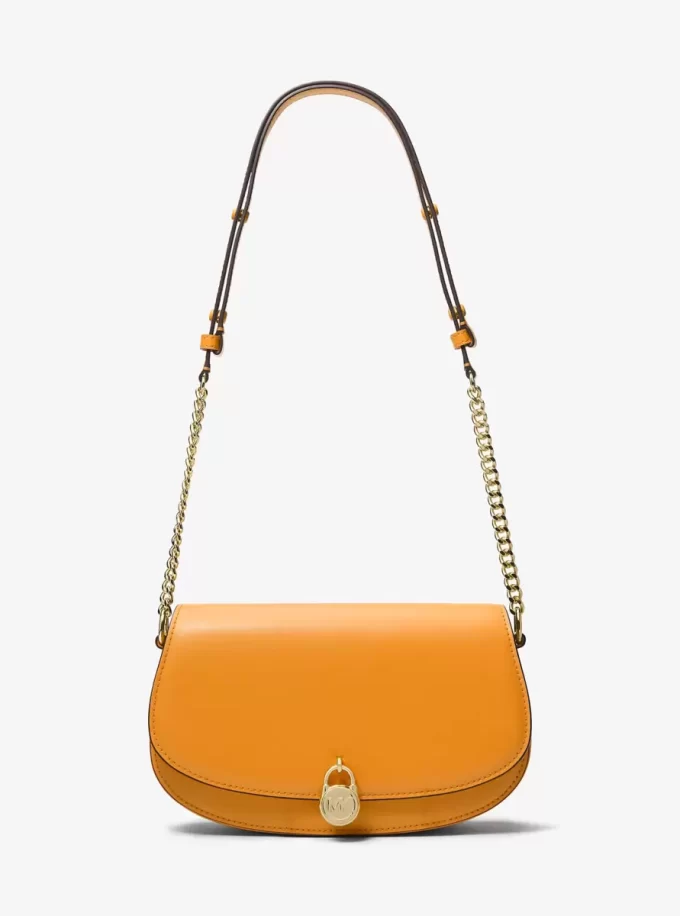 Bolso bandolera mediano de piel Mila Bolso bandolera mediano de piel Mila