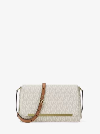 Bolso bandolera mediano Evelyn con logotipo de la firma