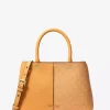 Bolso bandolera mediano Flora con logotipo de firma y piel Bolso bandolera mediano Flora con logotipo de firma y piel
