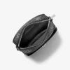 Bolso bandolera mediano Jet Set con logotipo metálico de la firma