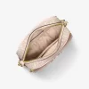 Bolso bandolera mediano Jet Set con logotipo metálico de la firma