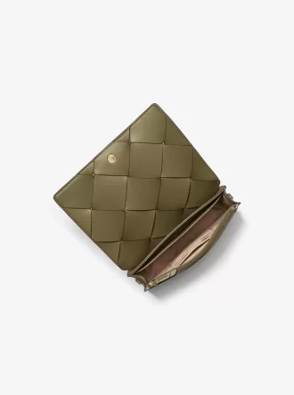 Bolso bandolera mediano Jet Set de piel tejida