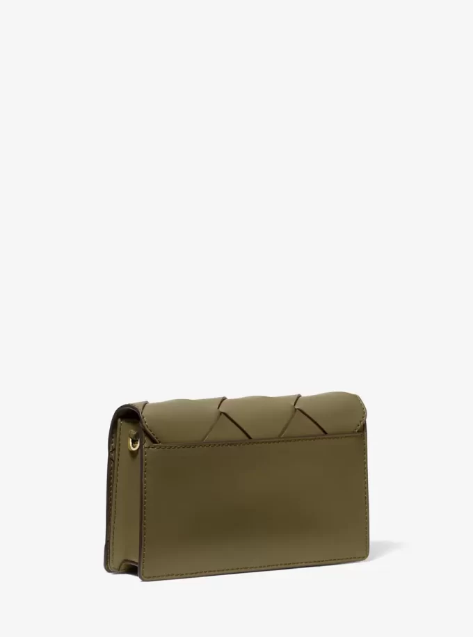 Bolso bandolera mediano Jet Set de piel tejida Bolso bandolera mediano Jet Set de piel tejida
