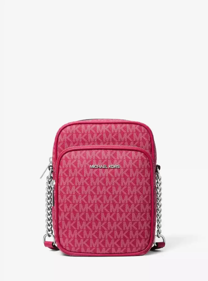 Bolso bandolera mediano Jet Set Travel con logotipo de la firma
