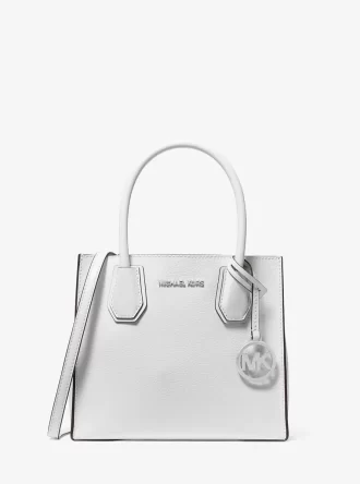 Bolso bandolera mediano Mercer de piel granulada
