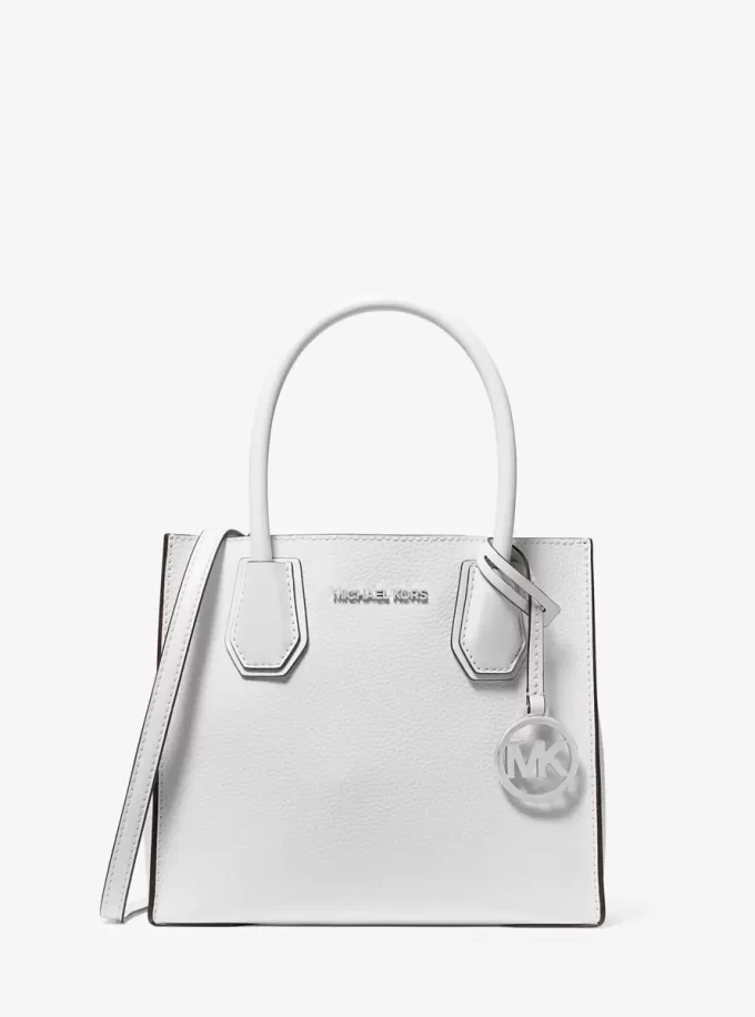 Bolso bandolera mediano Mercer de piel granulada