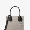 Bolso bandolera mediano Mercer de piel granulada