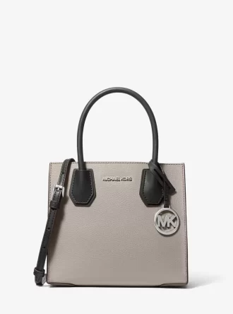 Bolso bandolera mediano Mercer de piel granulada