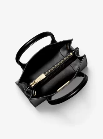 Bolso bandolera mediano Mercer de piel granulada