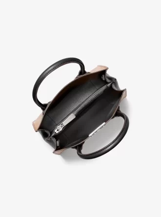 Bolso bandolera mediano Mercer de piel granulada
